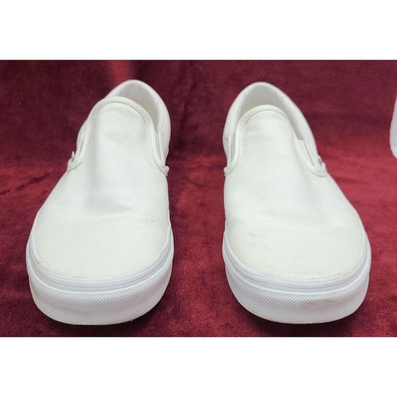 Vans Mens Off The Wall Slip On Shoes White EUC Barely Worn Sz 11 Skater Grunge - Picture 1 of 7